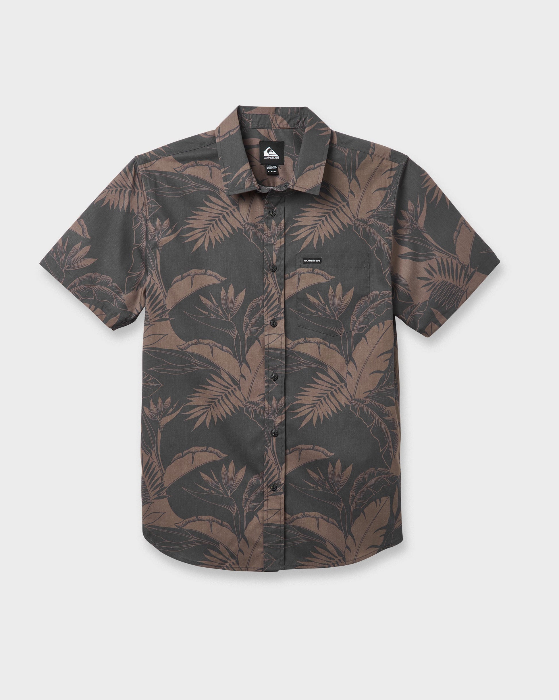 Kahanu Classic Short Sleeve Shirt - Black - Quick Silver