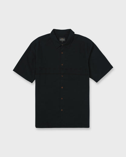 Waterman Tahiti Palms Premium Anti-Wrinkle Shirt - Black - Quick Silver