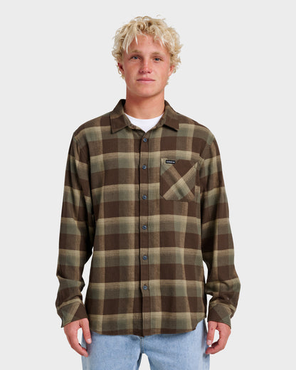 Penmar Check Flannel Shirt - Chocolate Brown - Quick Silver