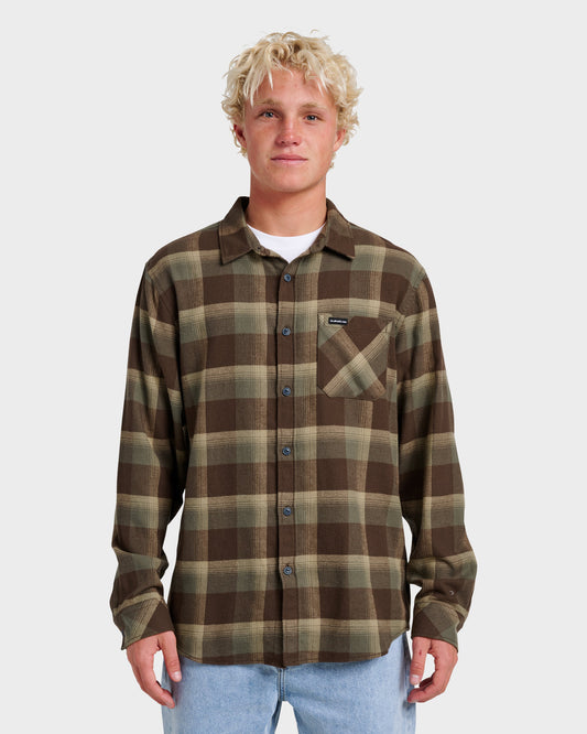 Penmar Check Flannel Shirt - Chocolate Brown - Quick Silver