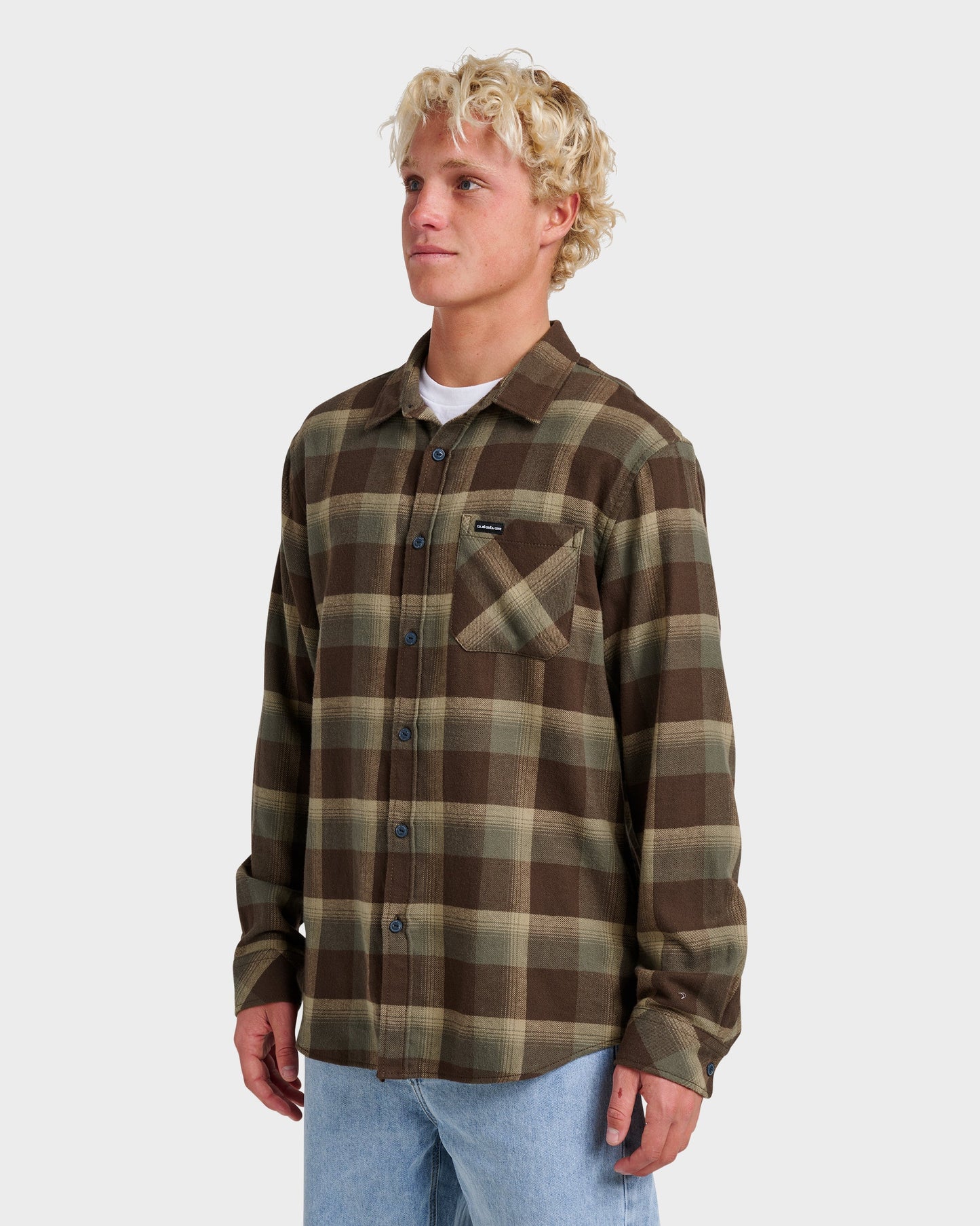 Penmar Check Flannel Shirt - Chocolate Brown - Quick Silver
