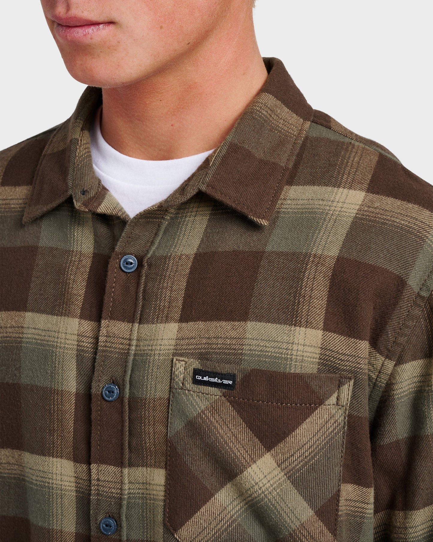 Penmar Check Flannel Shirt - Chocolate Brown - Quick Silver
