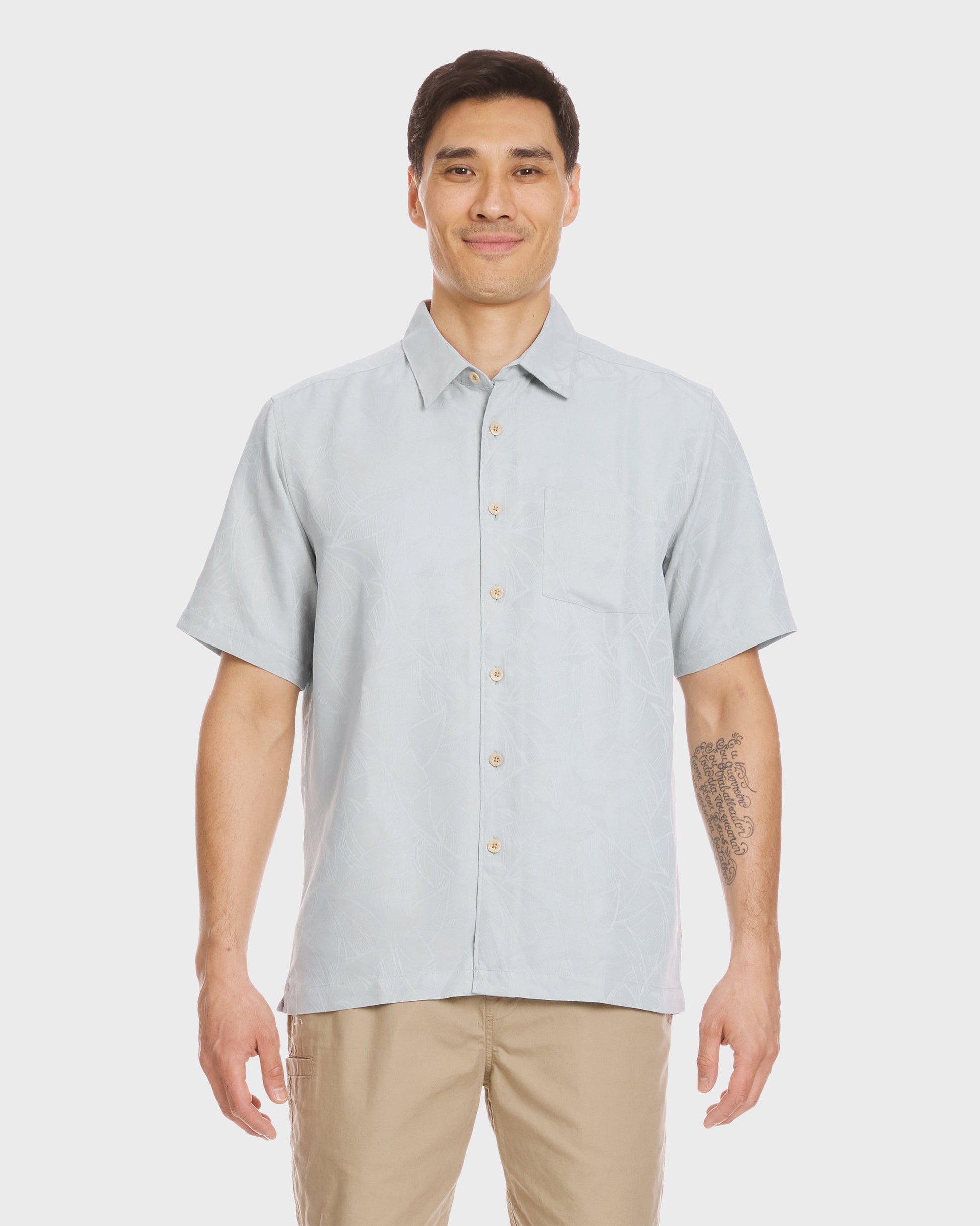 Waterman Island Jungle Shirt - Cool Blue - Quick Silver