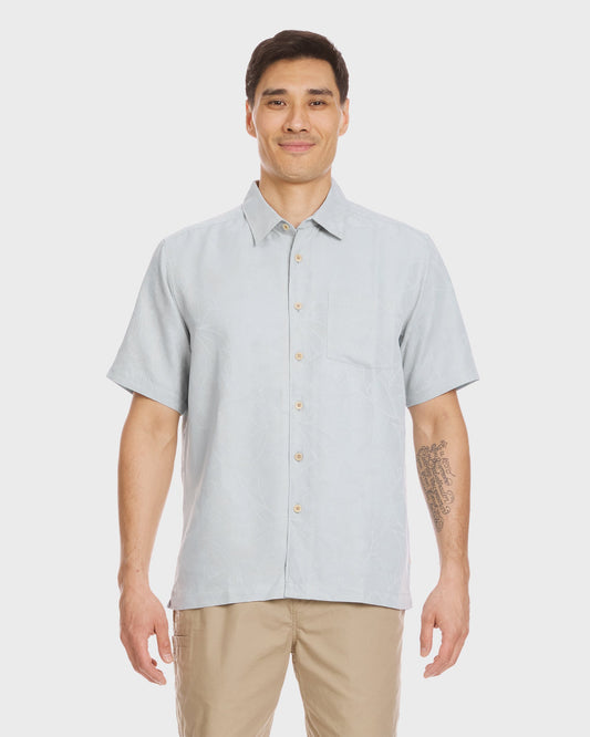 Waterman Island Jungle Shirt - Cool Blue - Quick Silver