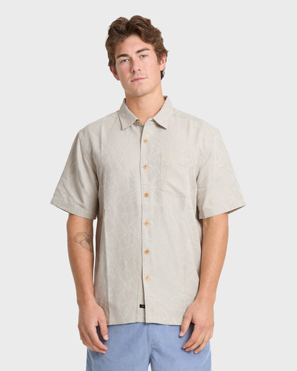 Waterman Island Jungle Shirt - Pelican - Quick Silver