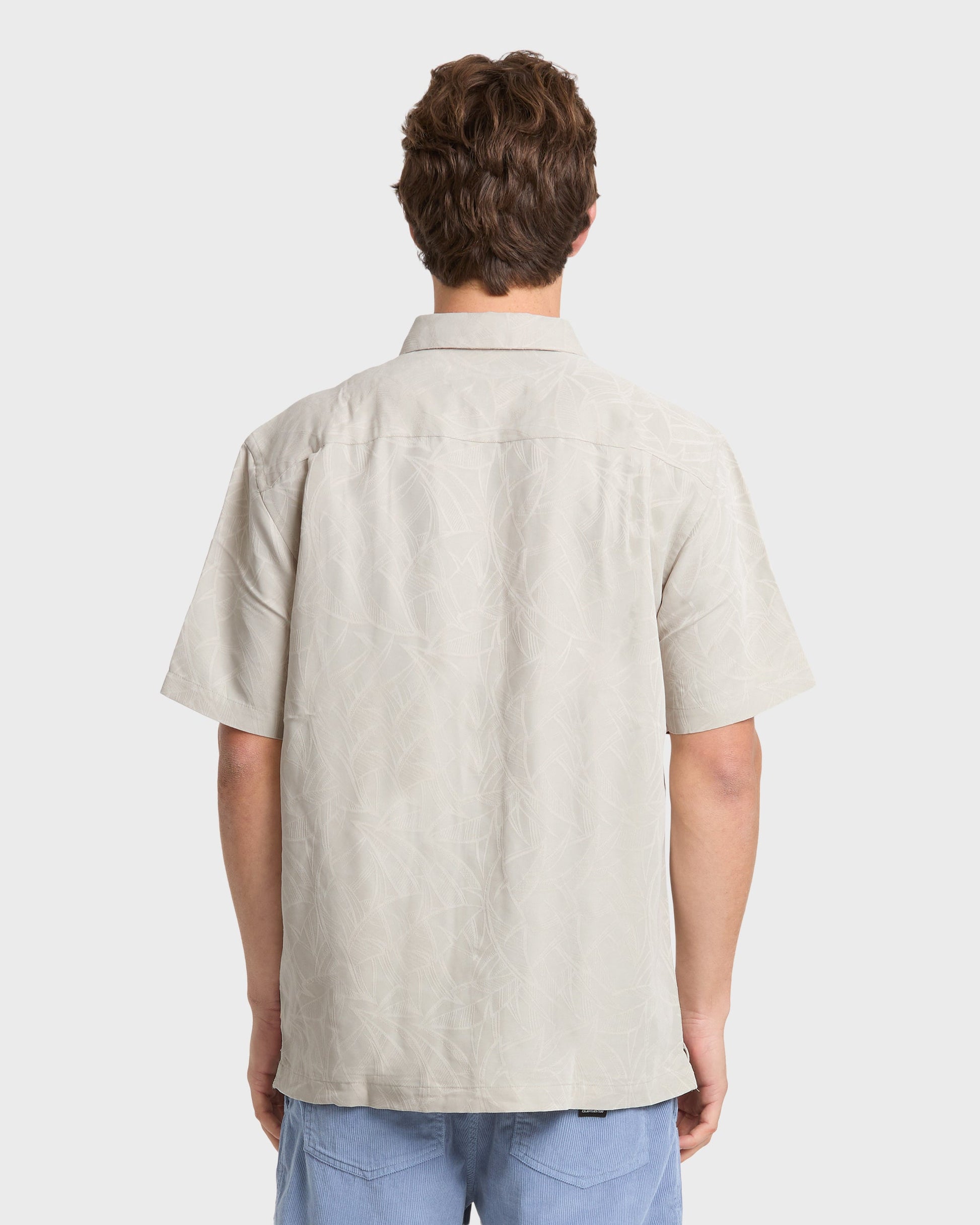 Waterman Island Jungle Shirt - Pelican - Quick Silver