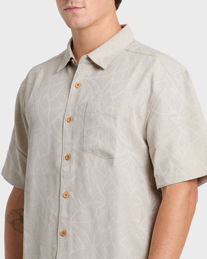 Waterman Island Jungle Shirt - Pelican - Quick Silver