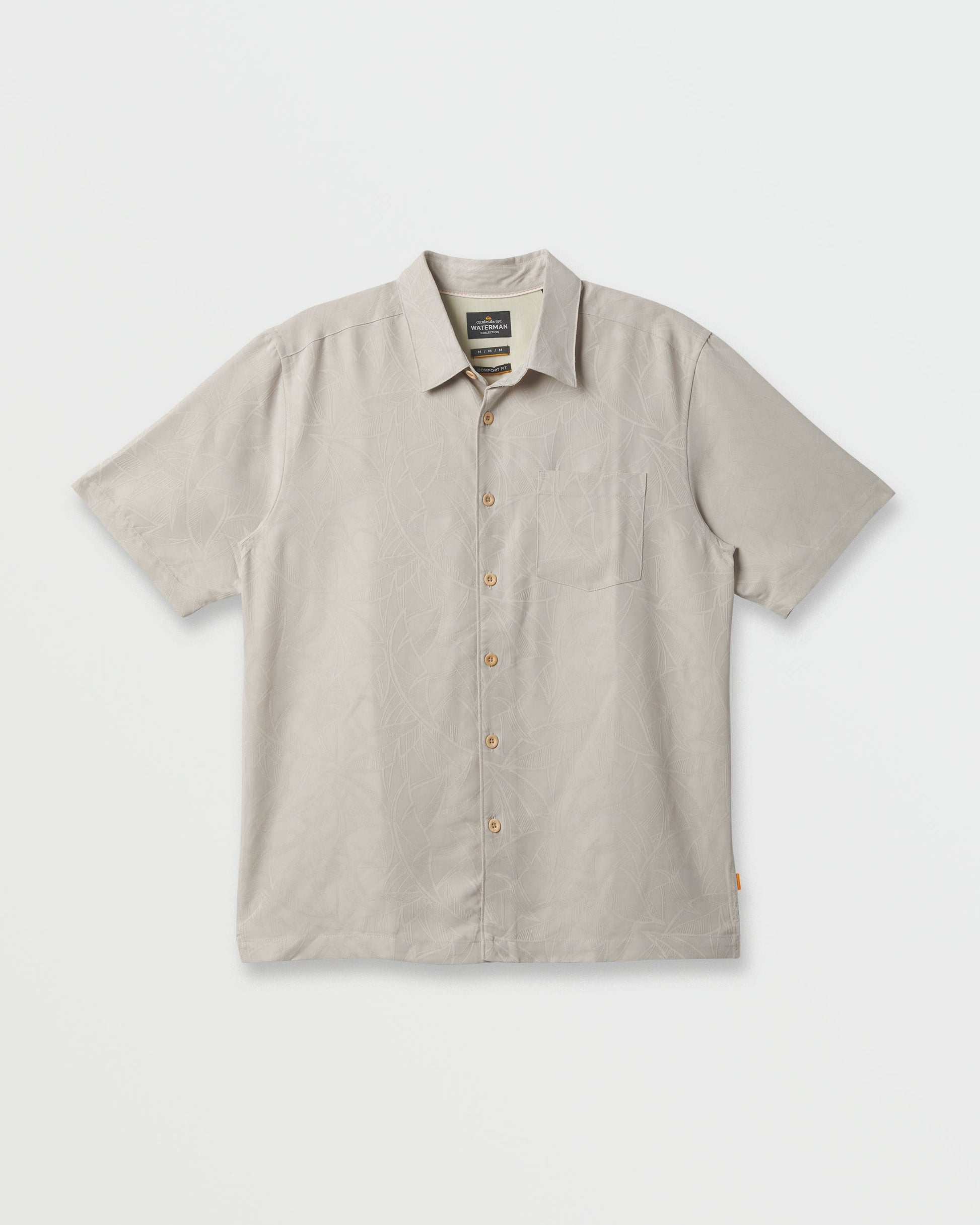 Waterman Island Jungle Shirt - Pelican - Quick Silver