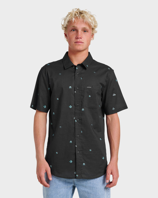Mini Dimensions Classic Short Sleeve Shirt - Black - Quick Silver