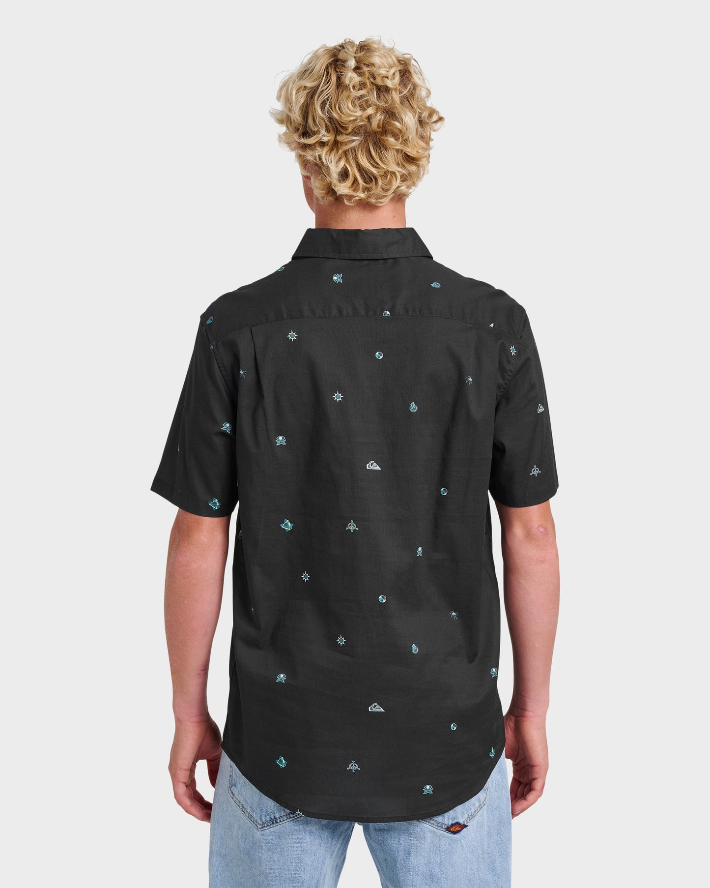 Mini Dimensions Classic Short Sleeve Shirt - Black - Quick Silver