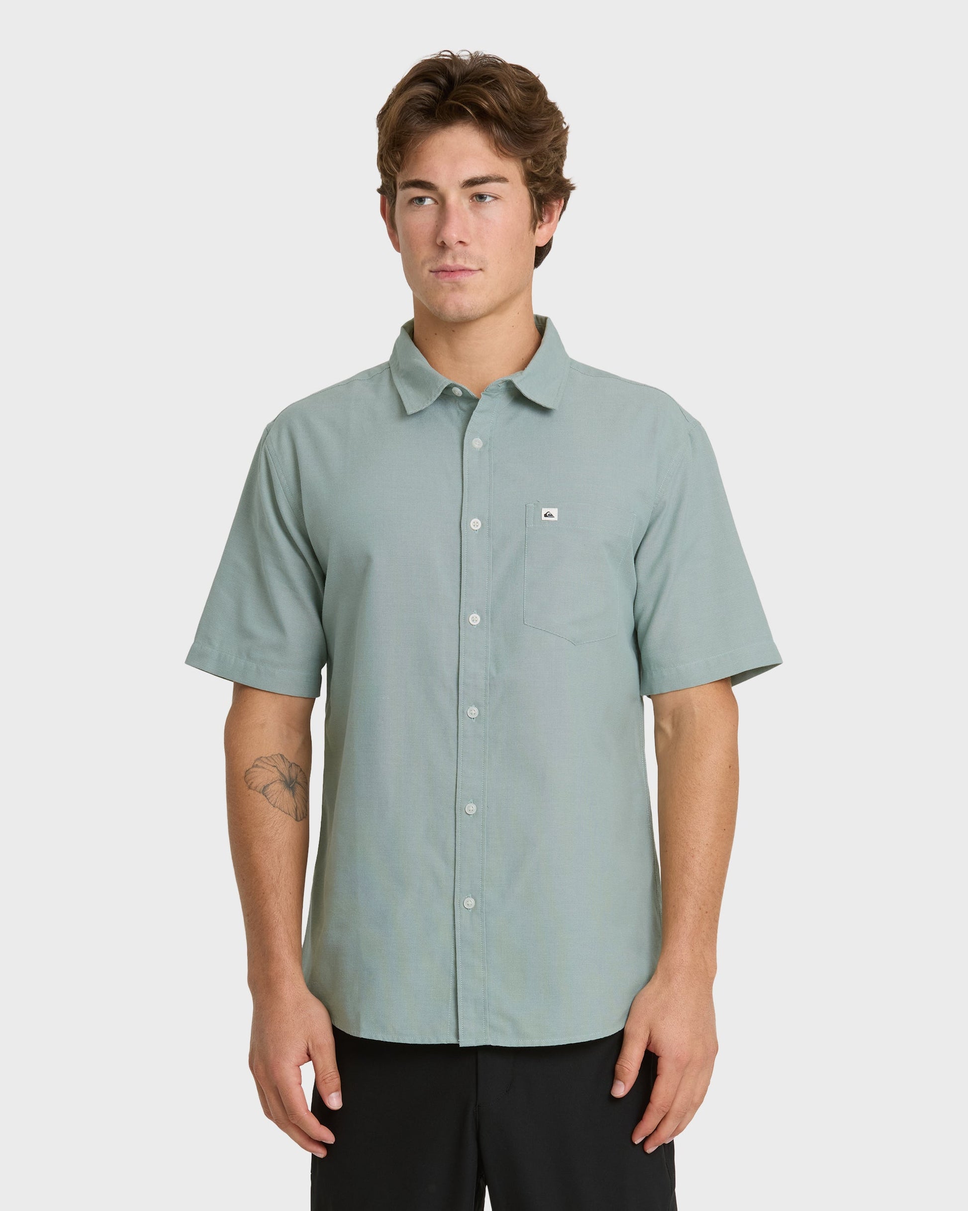 Shoreline Classic Short Sleeve Shirt - Herb - Quick Silver