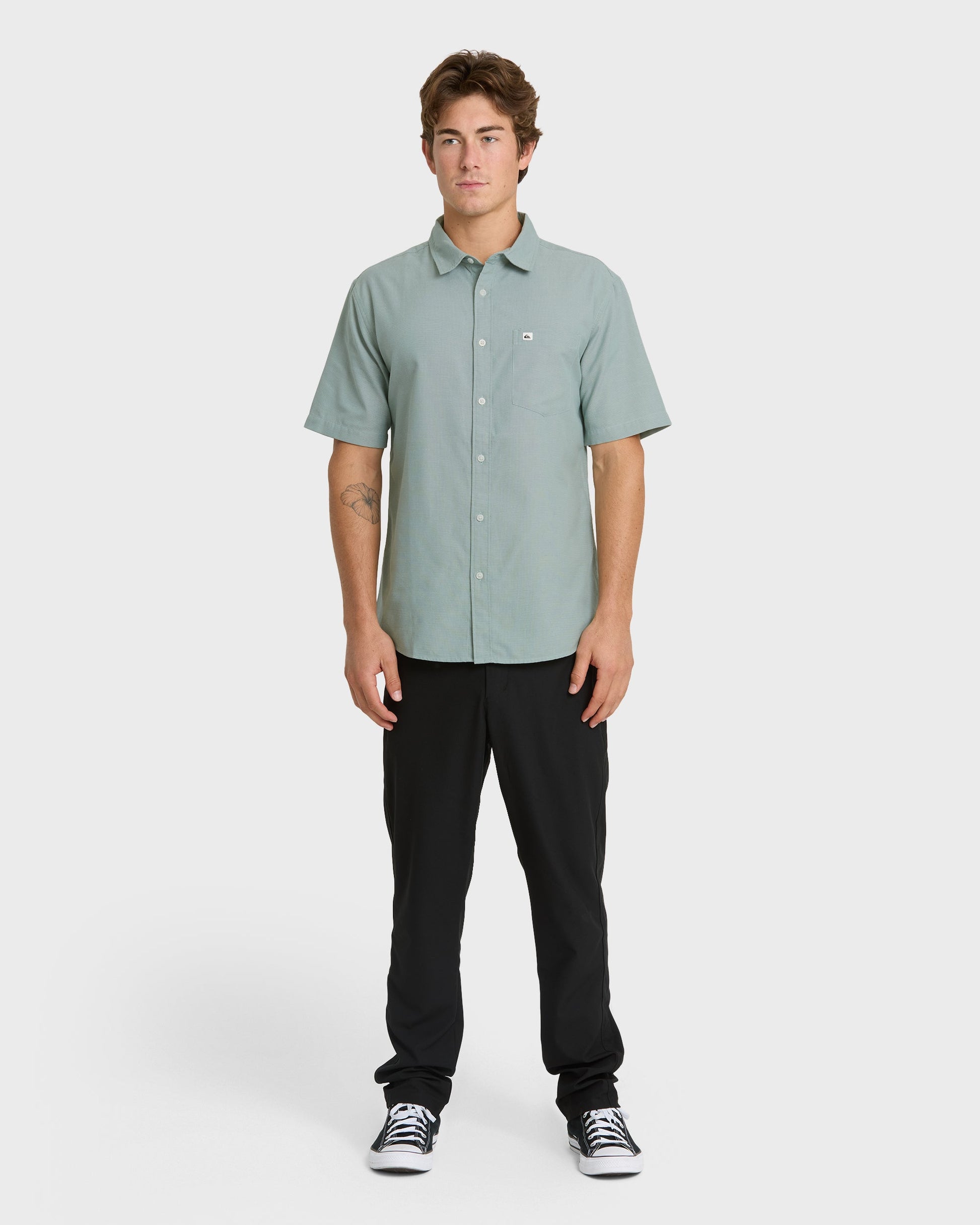 Shoreline Classic Short Sleeve Shirt - Herb - Quick Silver