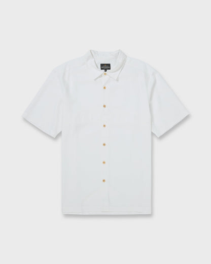 Waterman Tahiti Palms Premium Anti-Wrinkle Shirt - White - Quick Silver