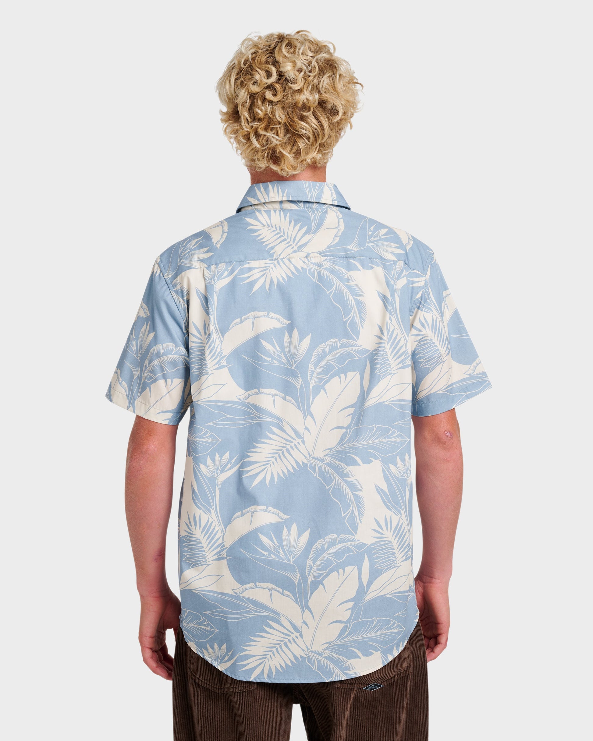 Kahanu Classic Short Sleeve Shirt - Ashley Blue - Quick Silver