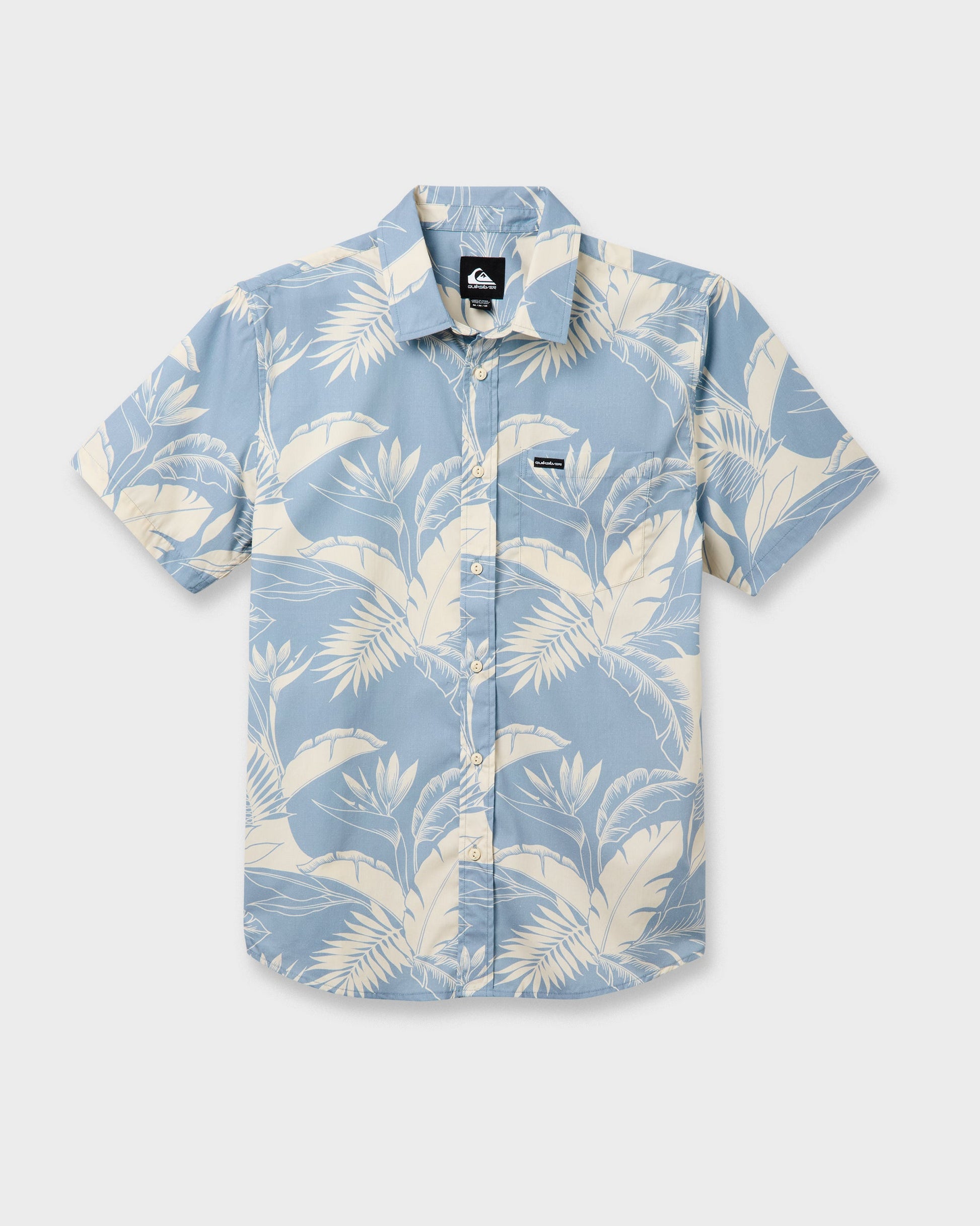 Kahanu Classic Short Sleeve Shirt - Ashley Blue - Quick Silver