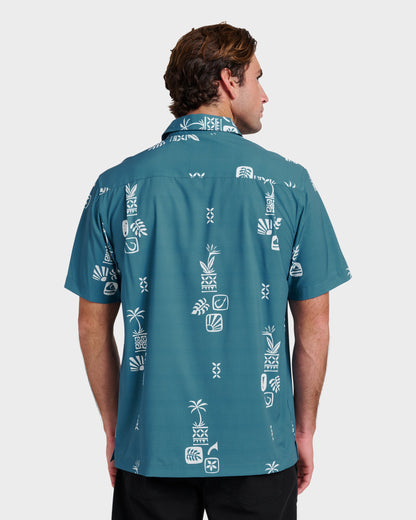 Waterman Mystic Fin Shirt - Real Teal - Quick Silver