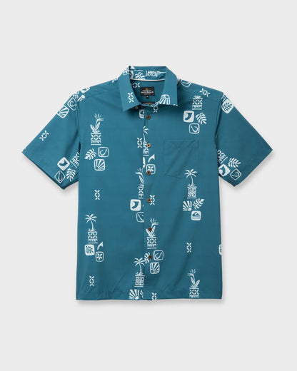 Waterman Mystic Fin Shirt - Real Teal - Quick Silver