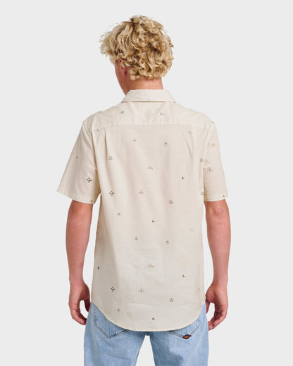 Mini Dimensions Classic Short Sleeve Shirt - Silver Birch - Quick Silver