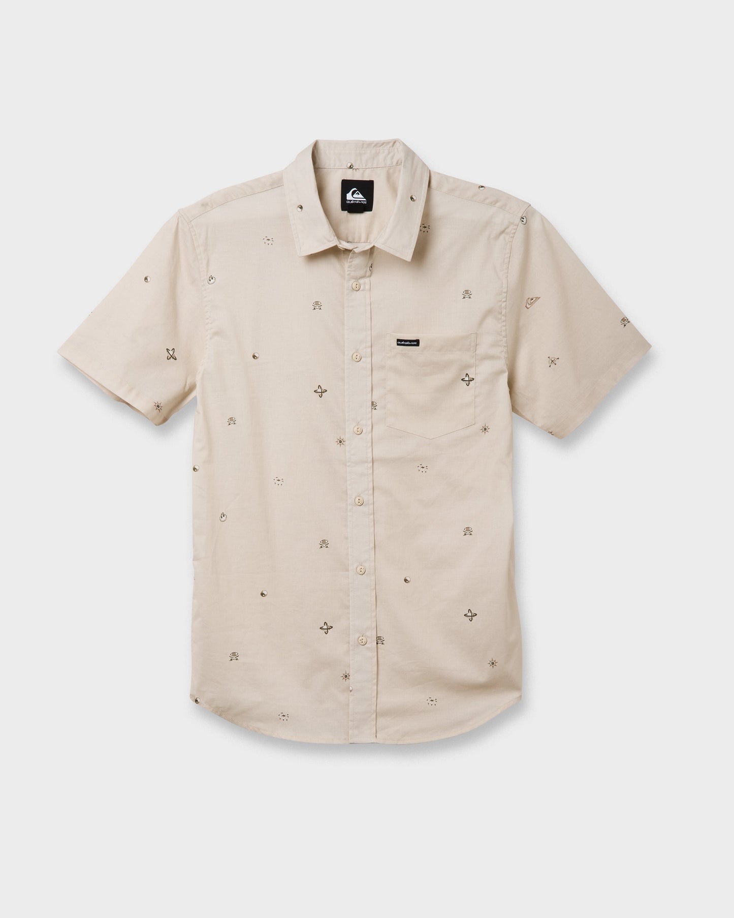 Mini Dimensions Classic Short Sleeve Shirt - Silver Birch - Quick Silver