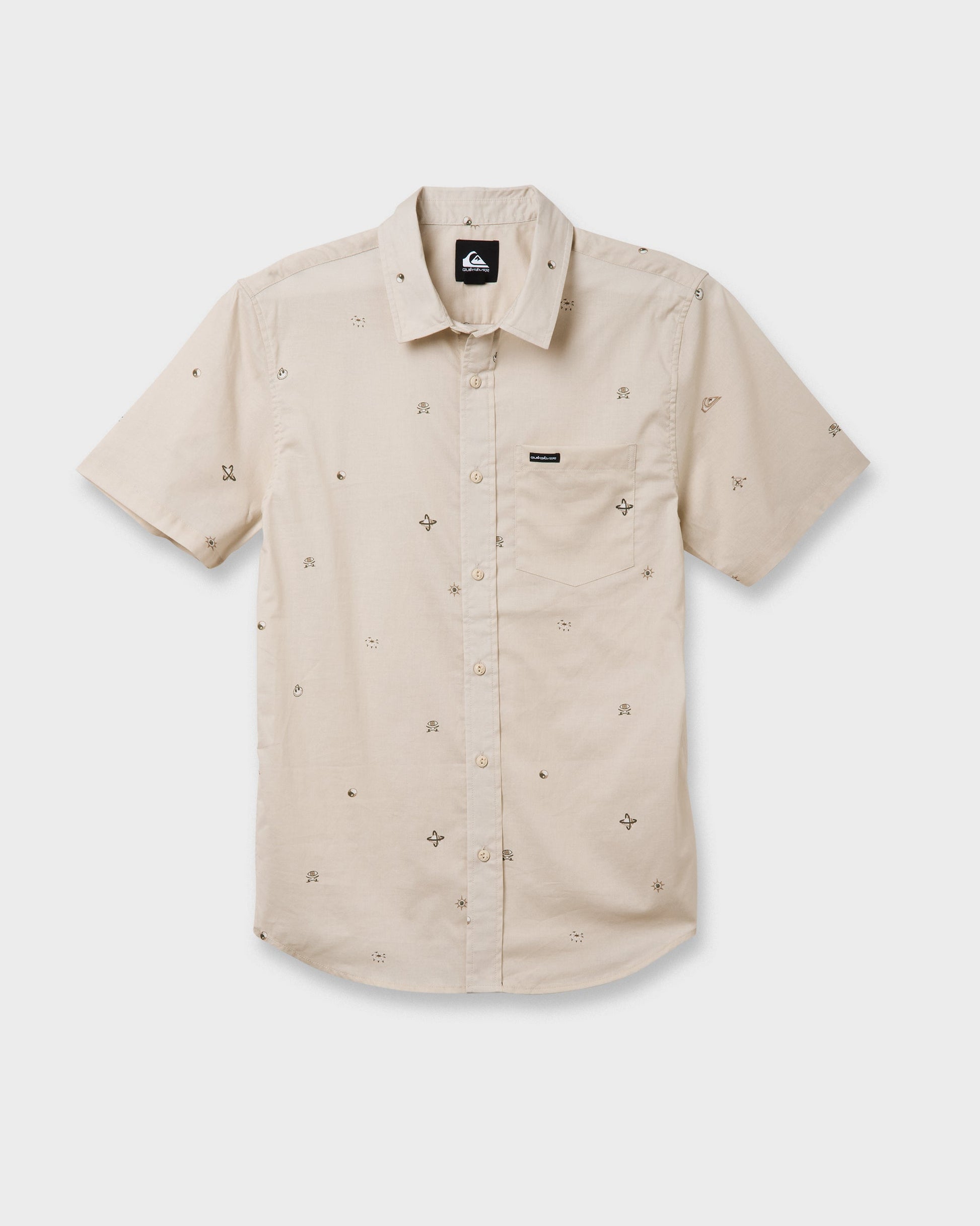 Mini Dimensions Classic Short Sleeve Shirt - Silver Birch - Quick Silver