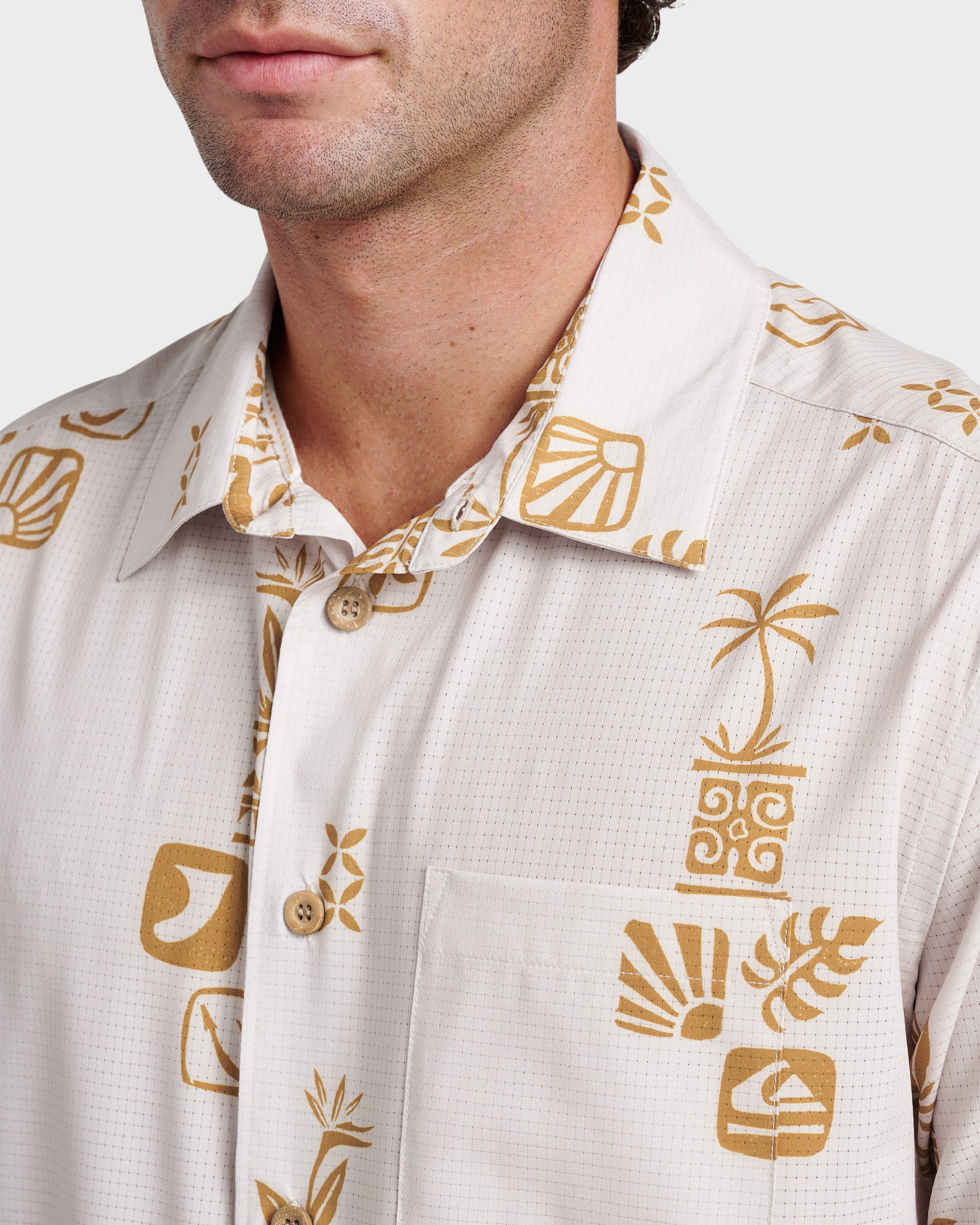 Waterman Mystic Fin Shirt - Moonbeam - Quick Silver