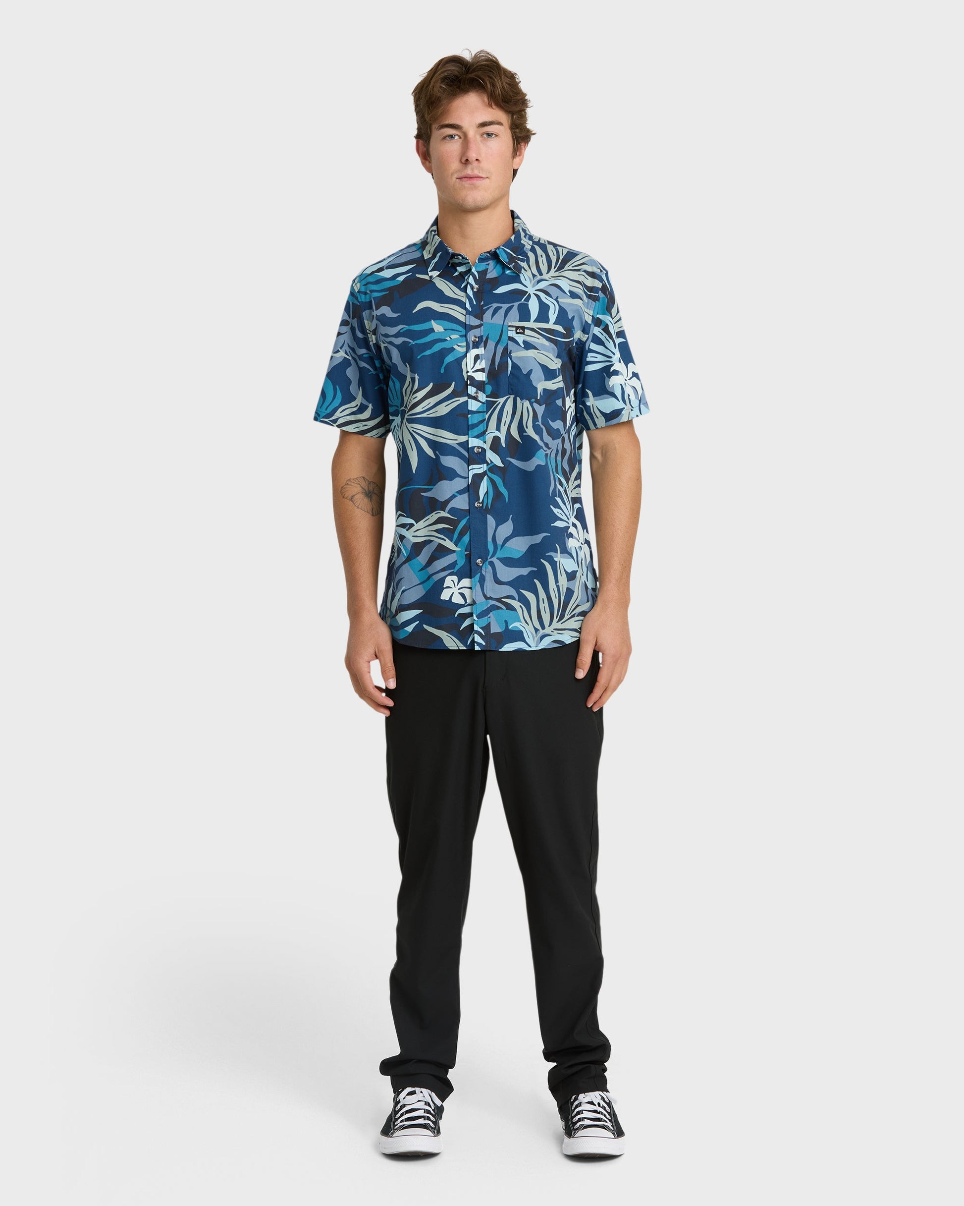 Blueweed Classic Short Sleeve Shirt - Navy - Quick Silver