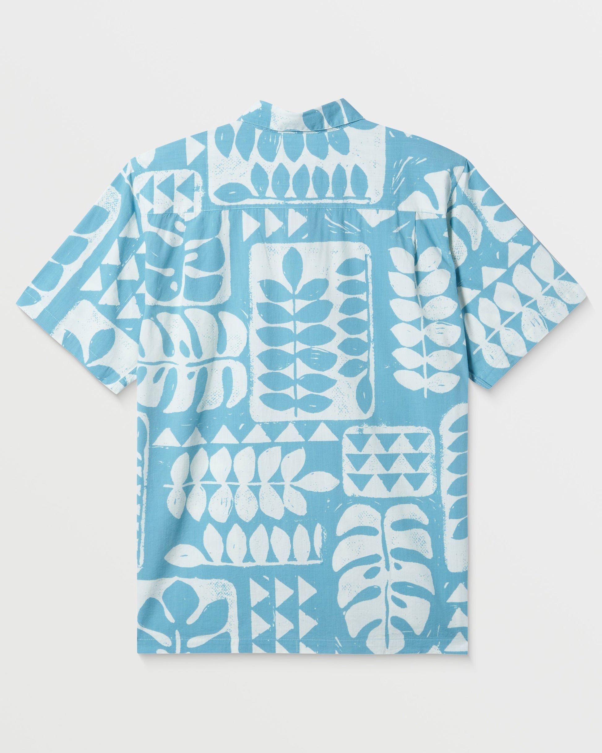 Waterman Turtle Island Shirt - Reef Waters Print - Quick Silver