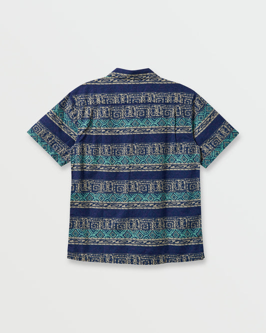 Global Heat Casual Short Sleeve Shirt - Turbo Blue - Quick Silver