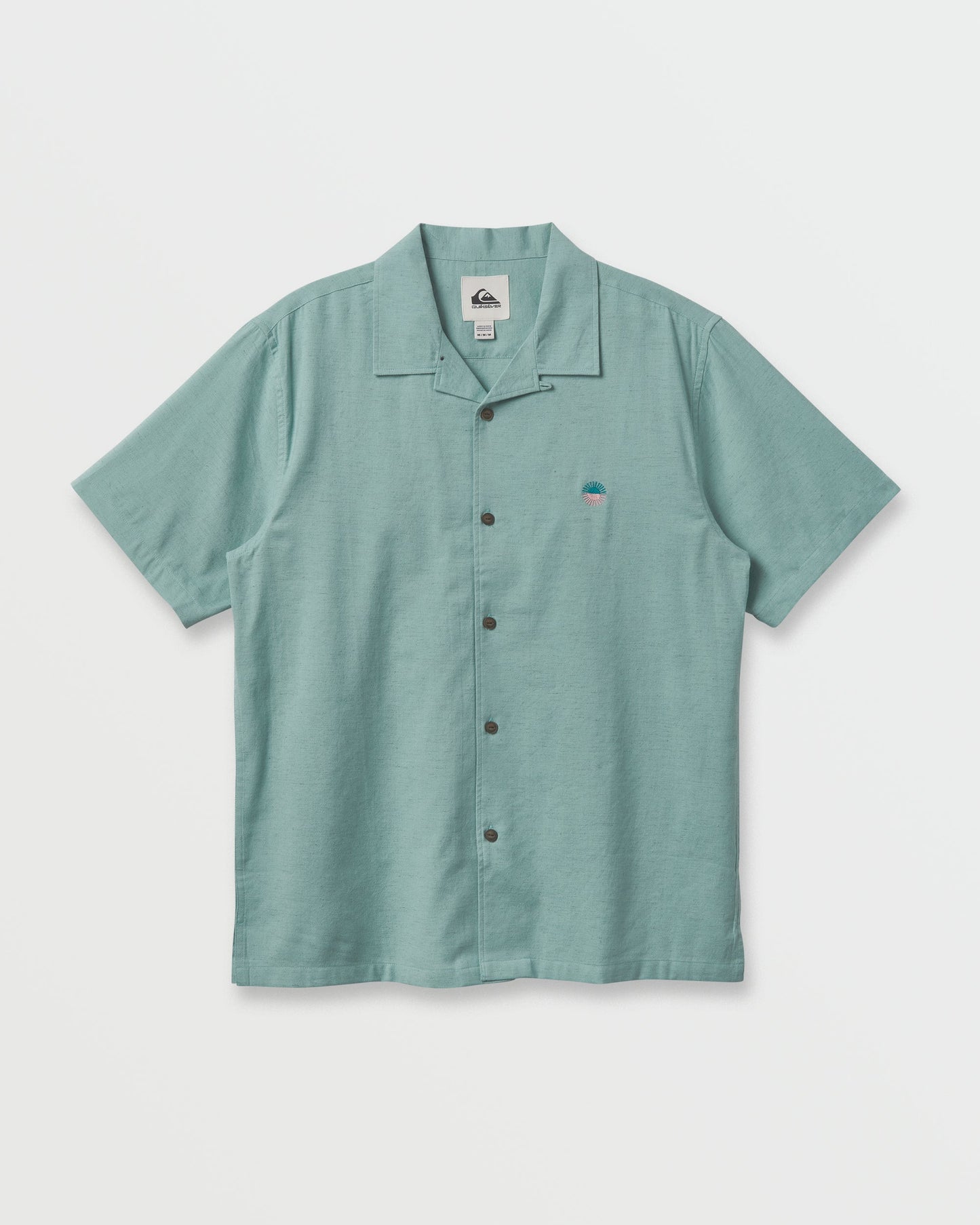 Flecky Island Short Sleeve Shirt - Jade Grey - Quick Silver