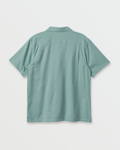 Flecky Island Short Sleeve Shirt - Jade Grey - Quick Silver