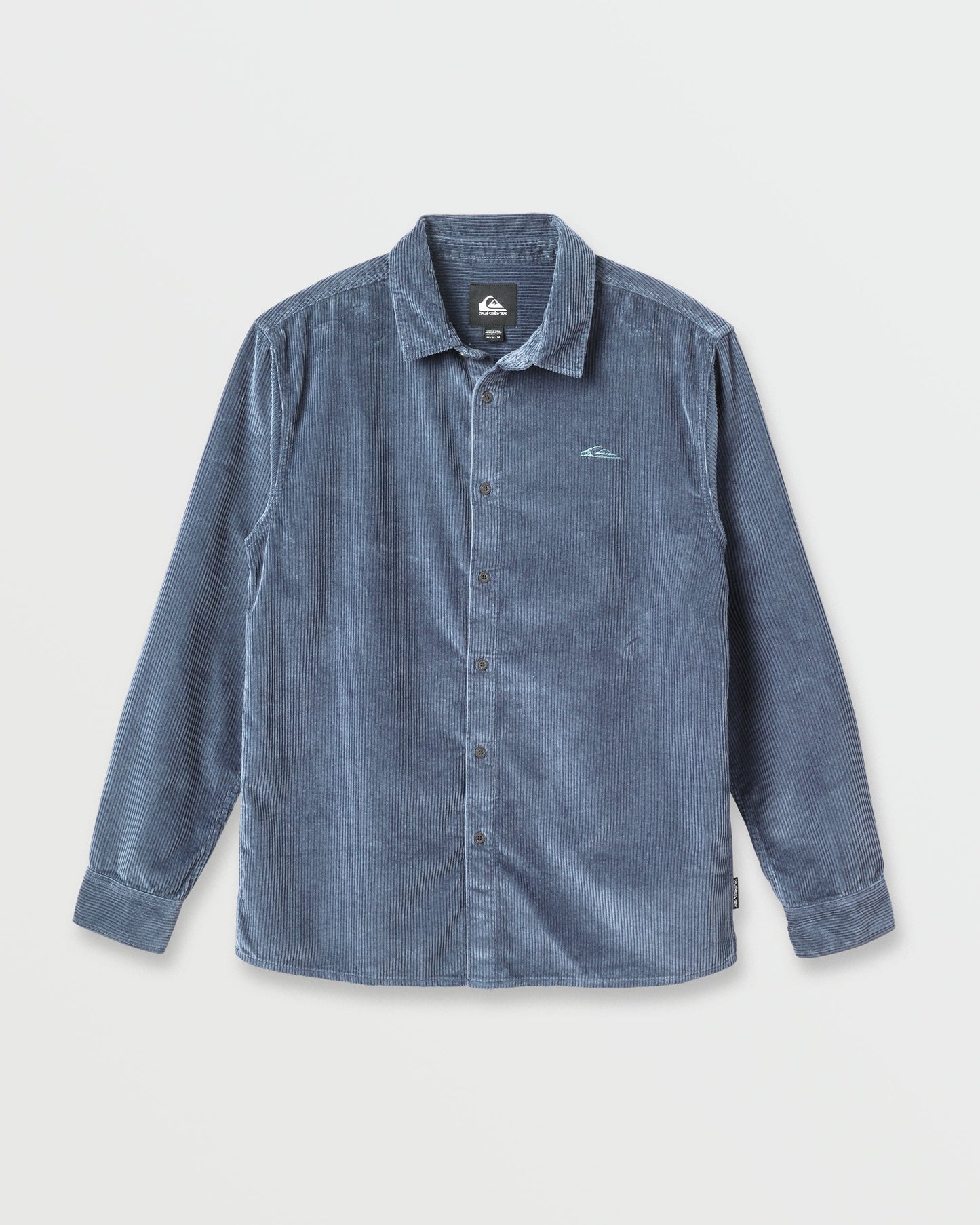 Cord Long Sleeve Shirt - China Blue - Quick Silver