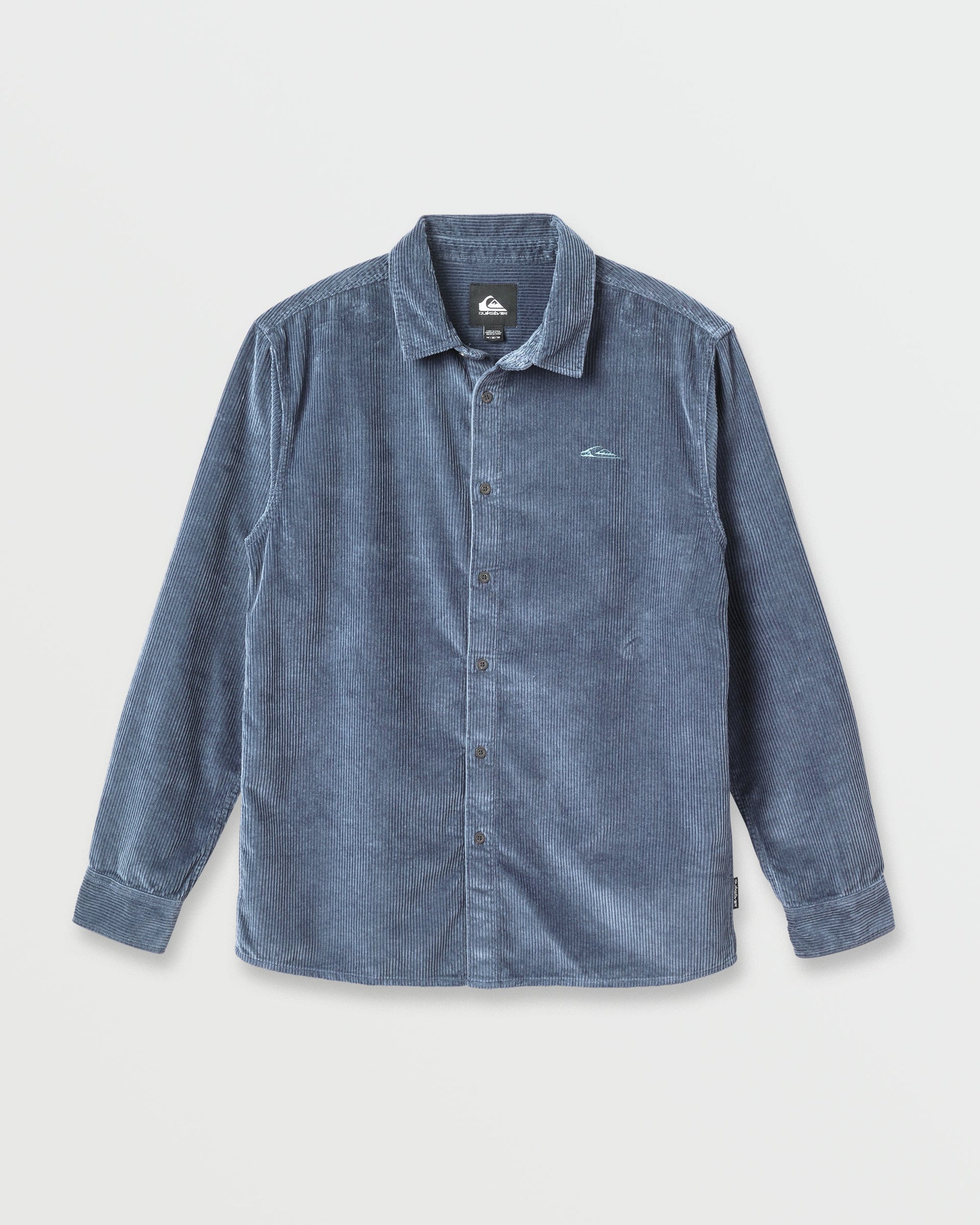 Cord Long Sleeve Shirt - China Blue - Quick Silver
