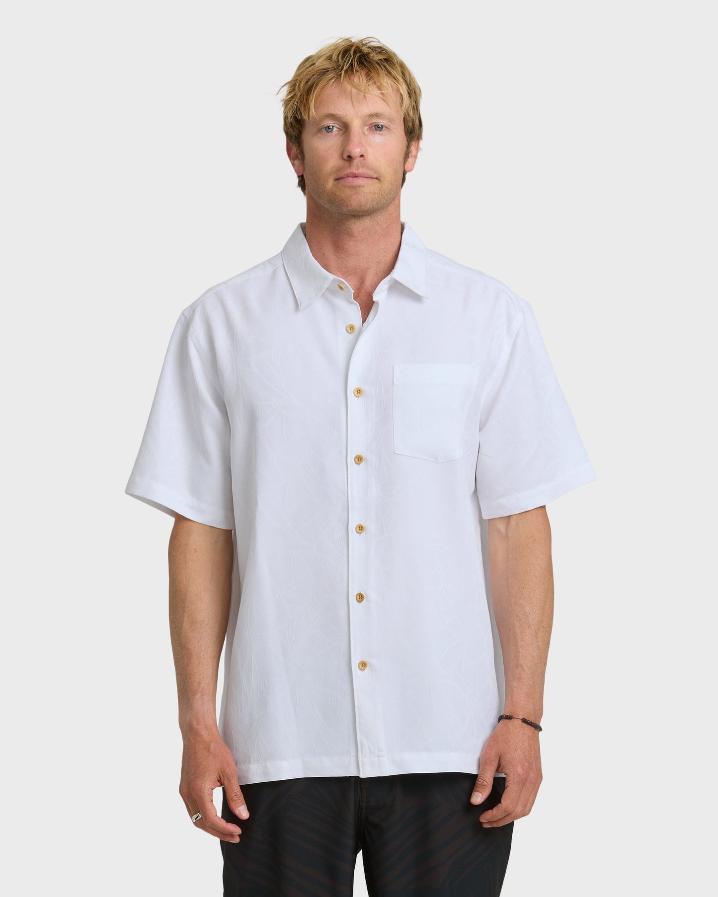 Waterman Island Jungle Shirt - White - Quick Silver