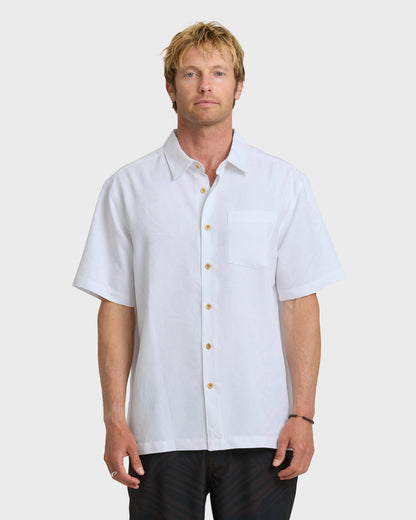 Waterman Island Jungle Shirt - White - Quick Silver
