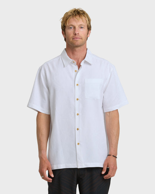 Waterman Island Jungle Shirt - White - Quick Silver