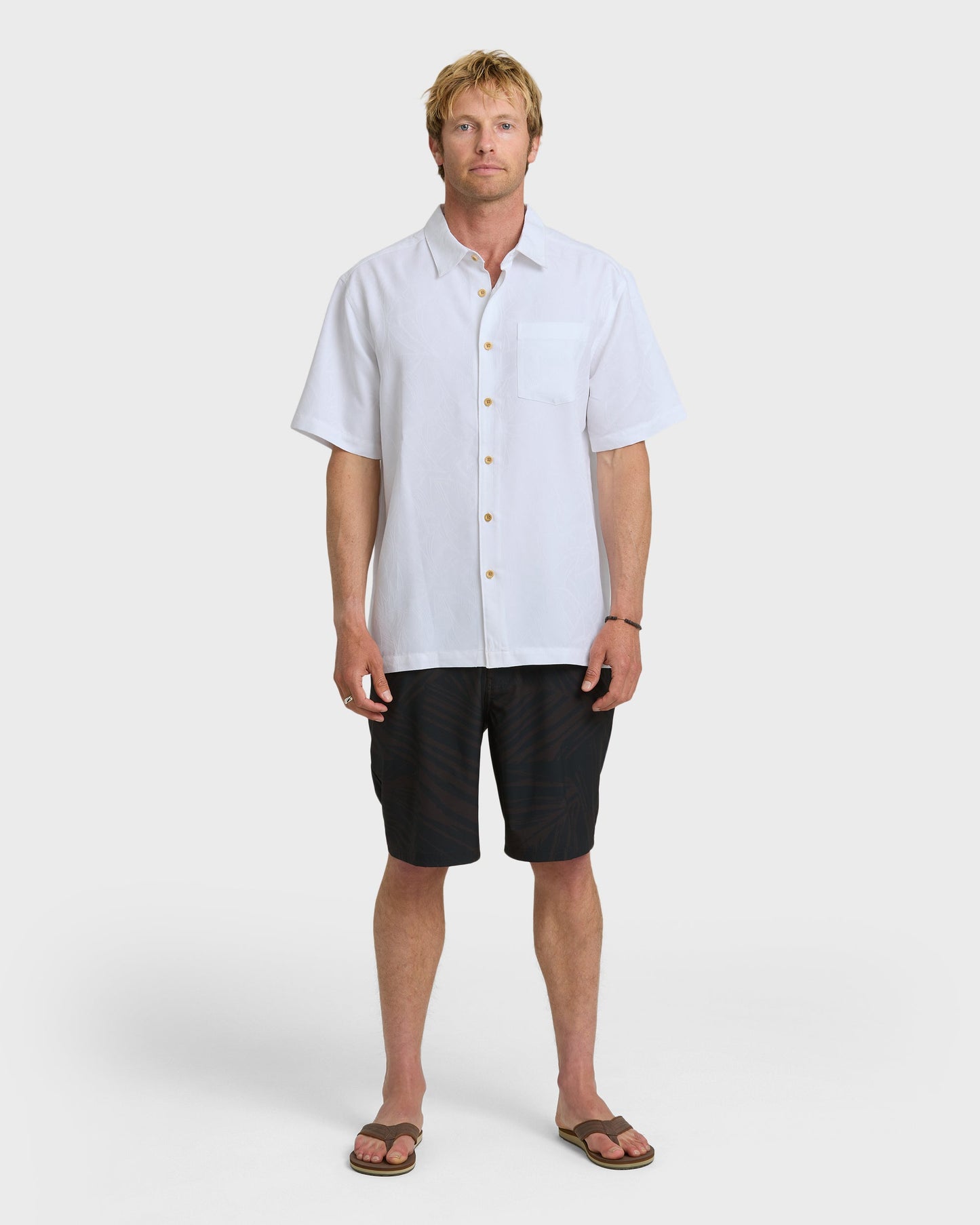 Waterman Island Jungle Shirt - White - Quick Silver
