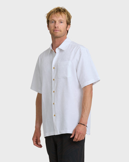 Waterman Island Jungle Shirt - White - Quick Silver