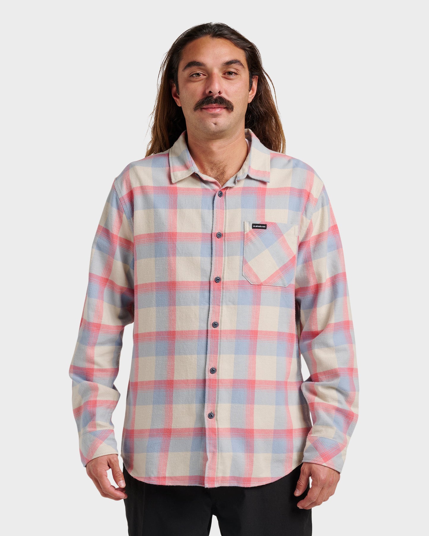 Penmar Check Flannel Shirt - Moonstruck - Quick Silver
