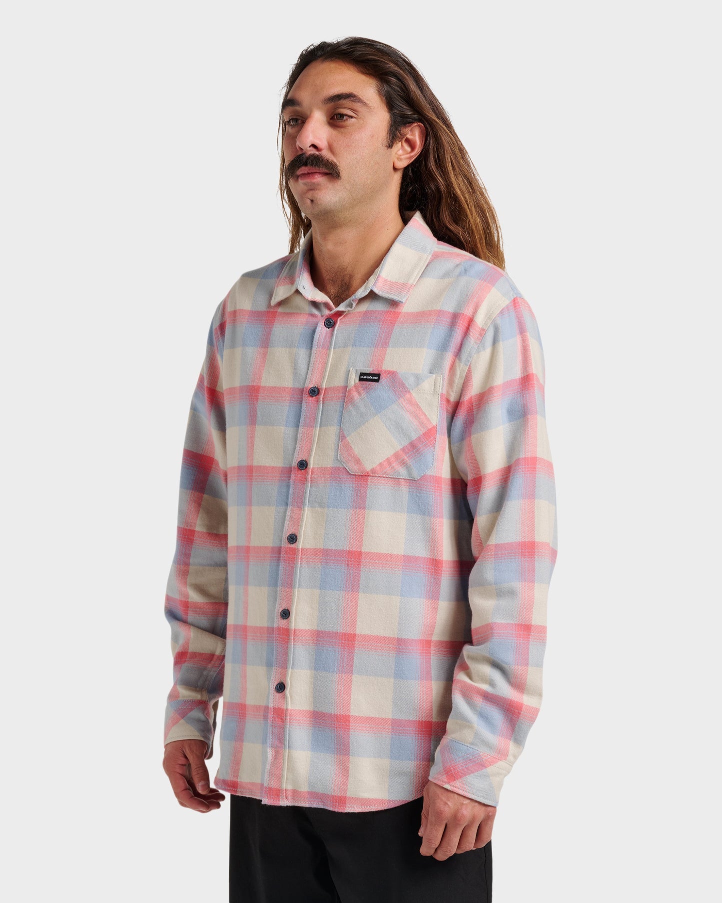 Penmar Check Flannel Shirt - Moonstruck - Quick Silver