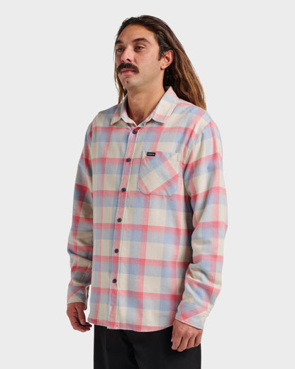 Penmar Check Flannel Shirt - Moonstruck - Quick Silver