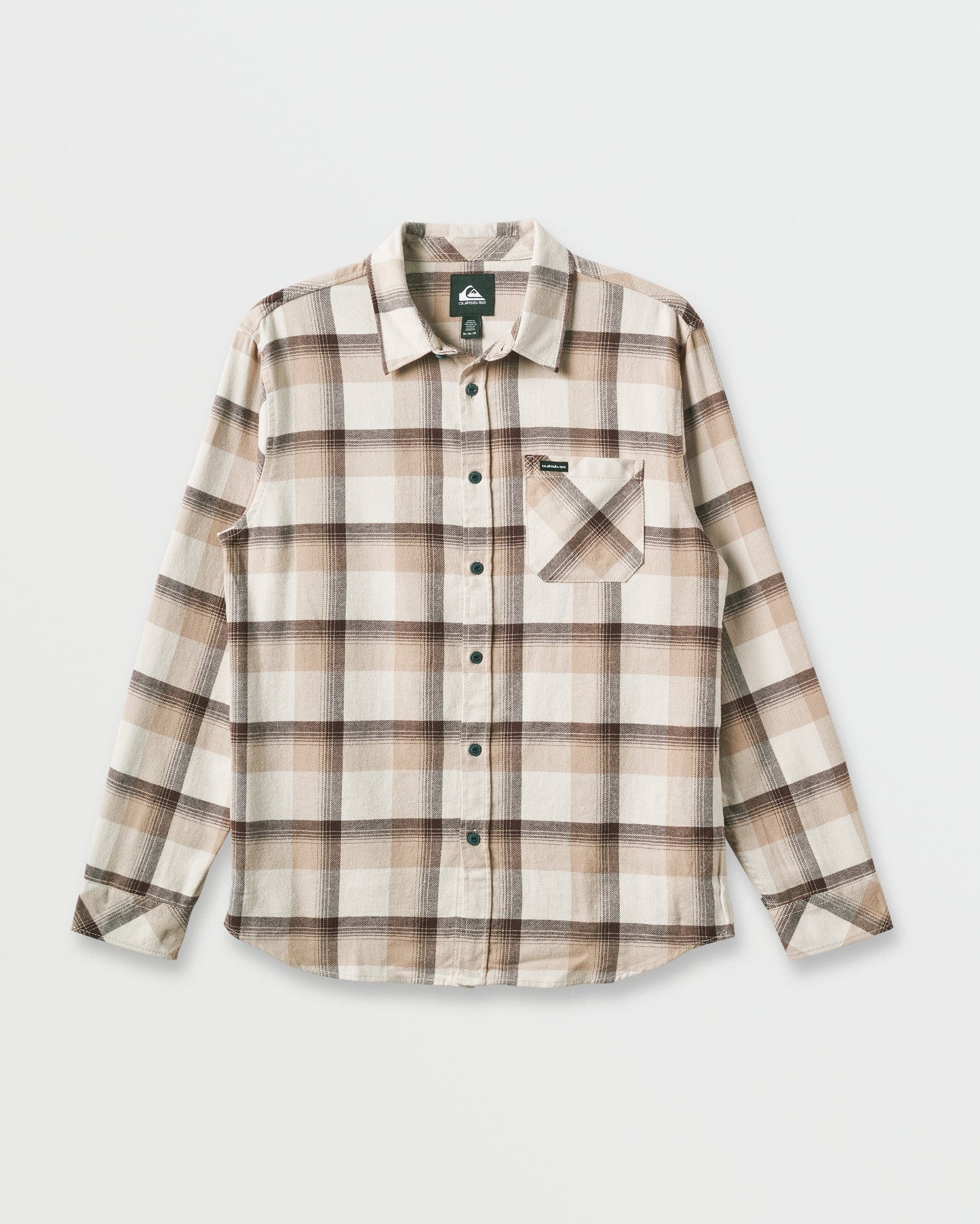 Penmar Check Flannel Shirt - Silver Birch - Quick Silver