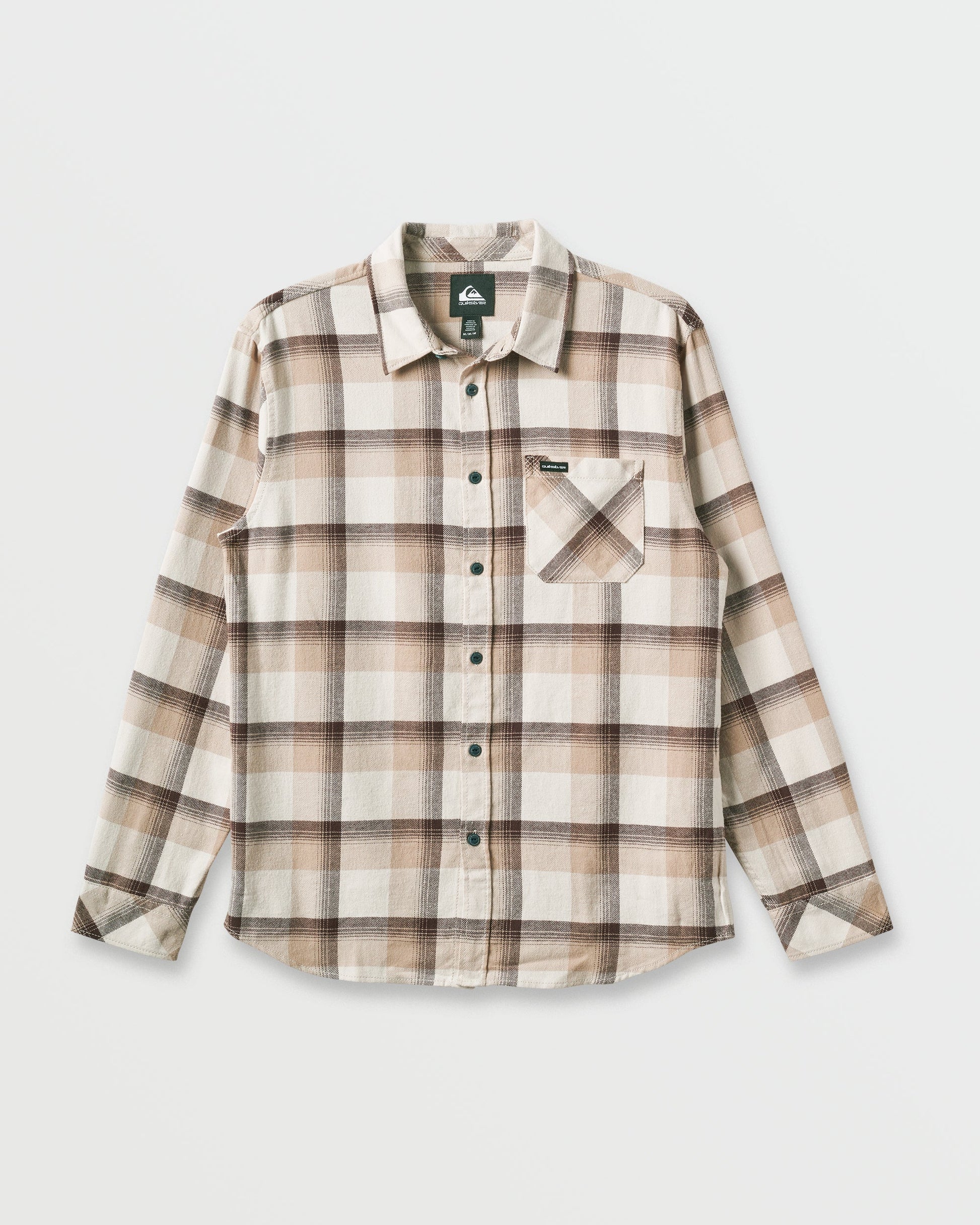 Penmar Check Flannel Shirt - Silver Birch - Quick Silver
