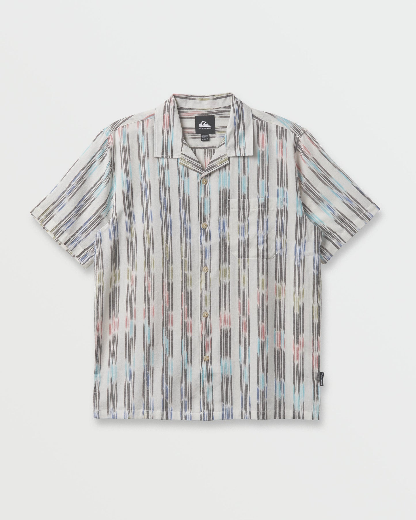 Space Dye Casual Short Sleeve Shirt - Off White - Quick Silver