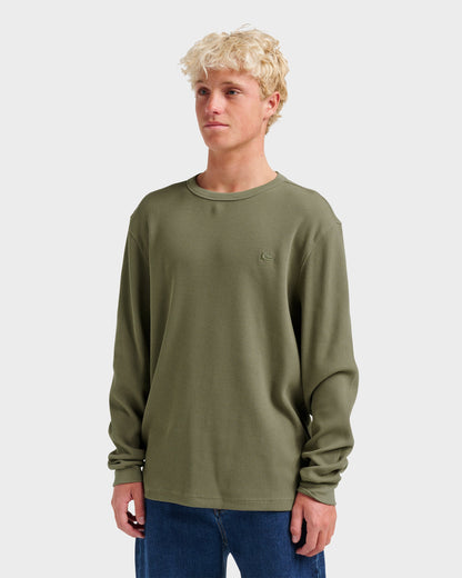 Nelson Long Sleeve Thermal Top - Fallen Rock - Quick Silver