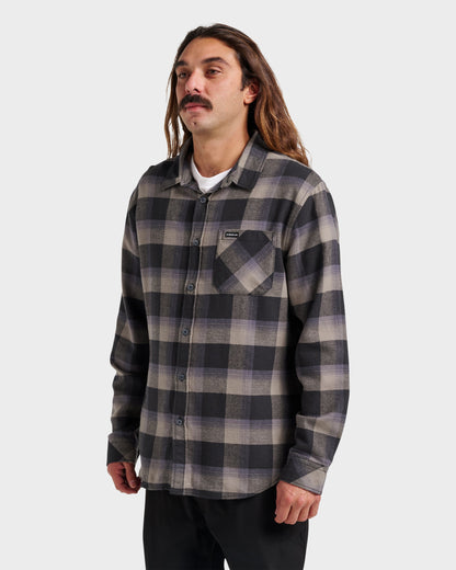 Penmar Check Flannel Shirt - Phantom - Quick Silver