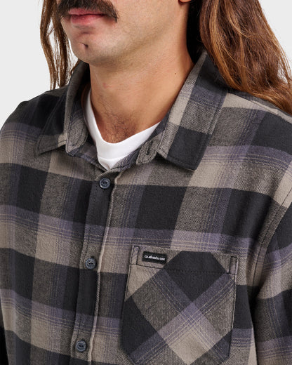 Penmar Check Flannel Shirt - Phantom - Quick Silver