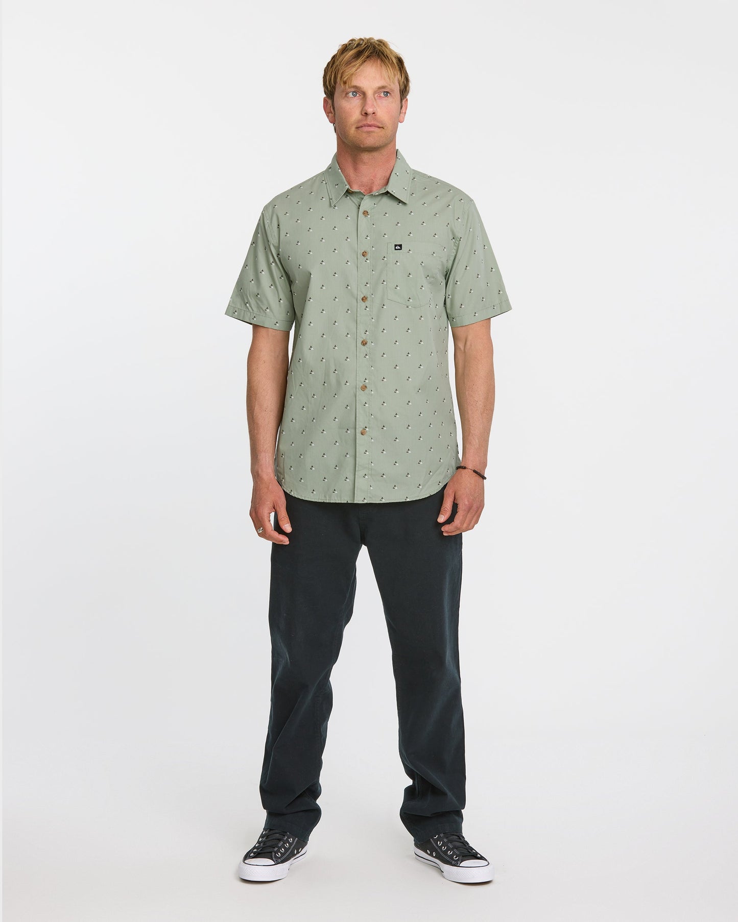 Kapu Mini Classics Short Sleeve Shirt - Herb - Quick Silver