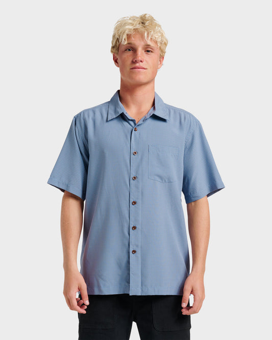 Waterman Check Out Shirt - Flint Stone - Quick Silver