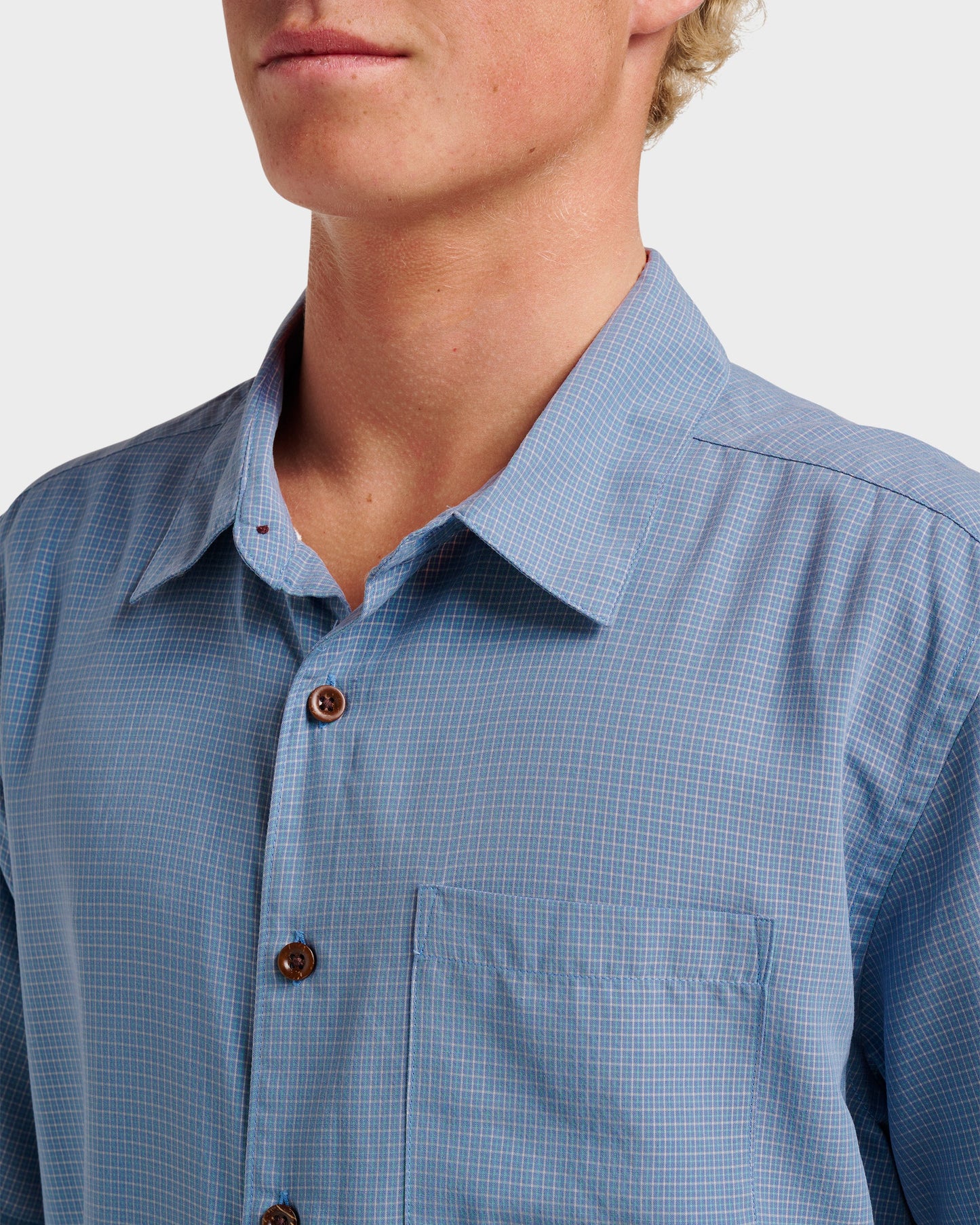 Waterman Check Out Shirt - Flint Stone - Quick Silver