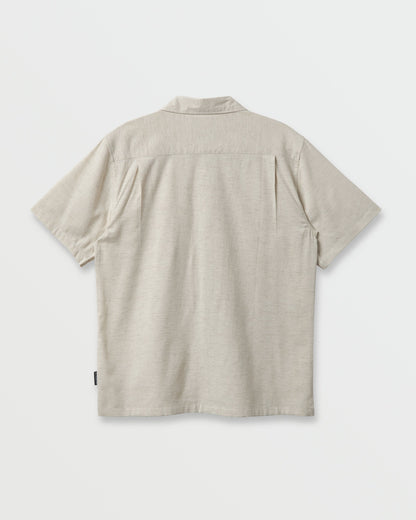 Flecky Island Short Sleeve Shirt - Silver Birch - Quick Silver